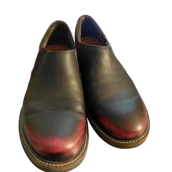 NAOT oxblood shoes Chelsea elastic side panel - Picture 1 of 7